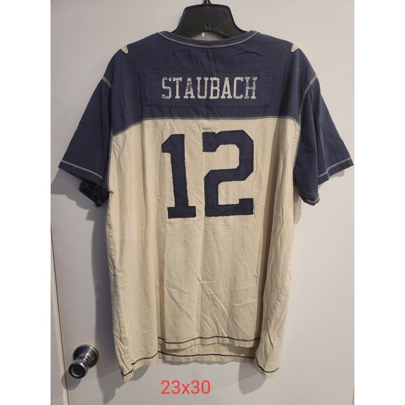 Dallas Cowboys Roger Staubach Throwback Reto Rare T-shirt - Picture 9 of 12